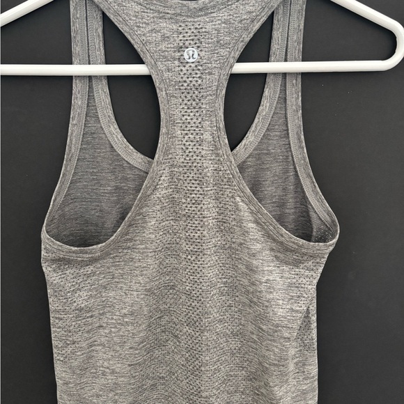 Gray Racerback Tank Top - Picture 3 of 4